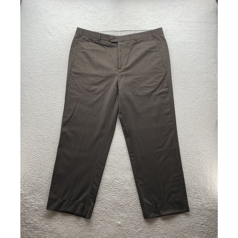 Zanella Wool Todd Pants Mens 39x29 (Tag 38) Super 120s Wool Cupro Lined Slacks‎